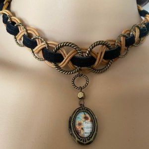 Macrame Style  Choker Necklace